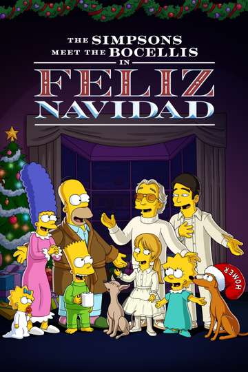 The Simpsons Meet the Bocellis in “Feliz Navidad” Poster