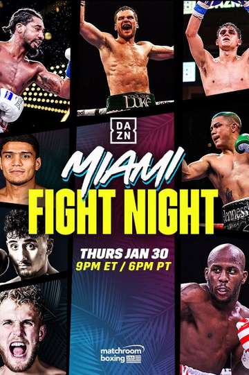 DAZN Miami Fight Night Poster
