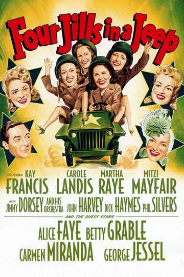 Four Jills in a Jeep Poster
