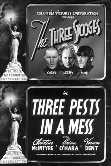 Three Pests in a Mess Poster