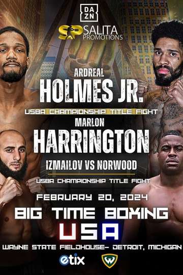 Ardreal Holmes Jr vs. Marlon Harrington Poster