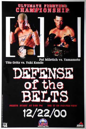 UFC 29: Defense of the Belts Poster