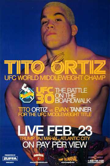 UFC 30: The Battle On The Boardwalk Poster
