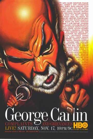 George Carlin: Complaints & Grievances Poster