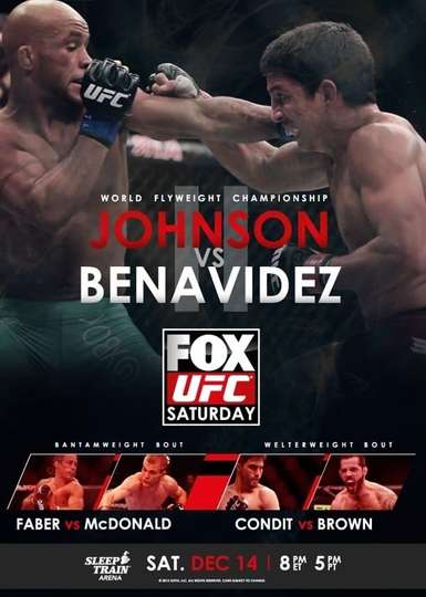 UFC on Fox 9 Johnson vs Benavidez 2 Poster