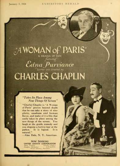 A Woman of Paris: A Drama of Fate Poster