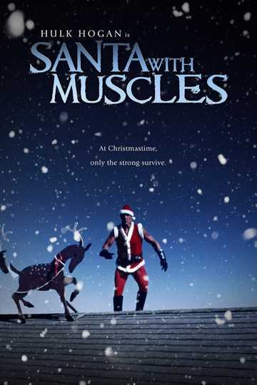 Santa with Muscles Poster