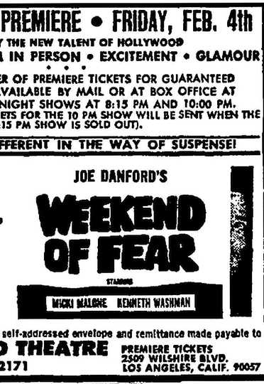 Weekend of Fear Poster