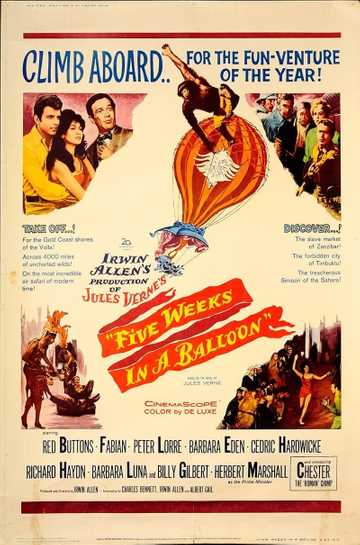 Five Weeks in a Balloon Poster