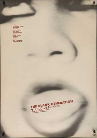 The Blank Generation Poster