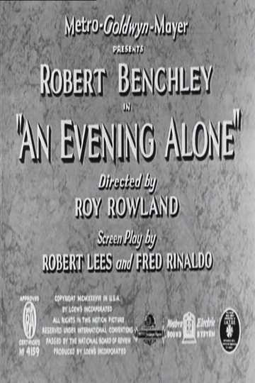 An Evening Alone Poster