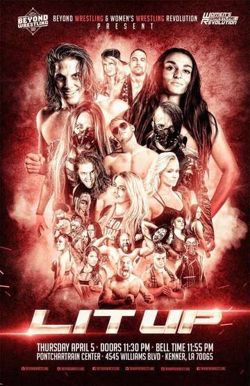 Beyond Wrestling  WWR Present Lit Up Poster