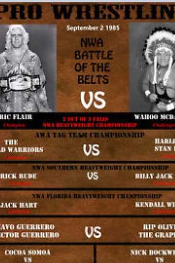NWA Battle of The Belts Poster