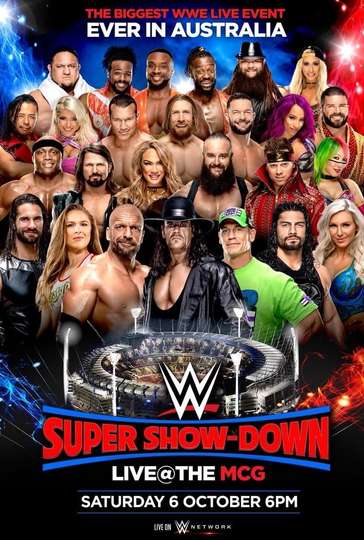 WWE Super ShowDown 2018 Poster