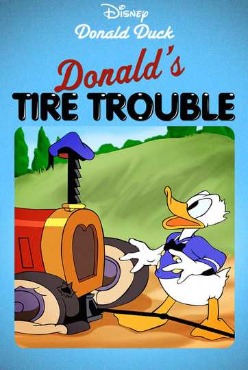 Donald's Tire Trouble Poster