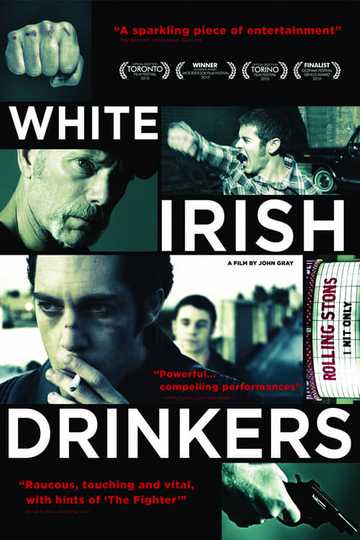 White Irish Drinkers Poster