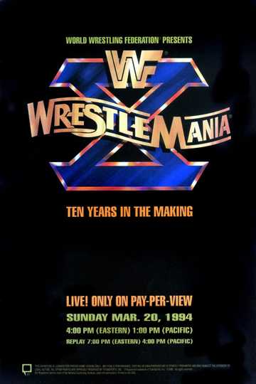 WWE WrestleMania X Poster
