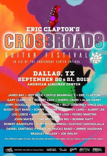 Eric Clapton's Crossroads Guitar Festival 2019 Poster