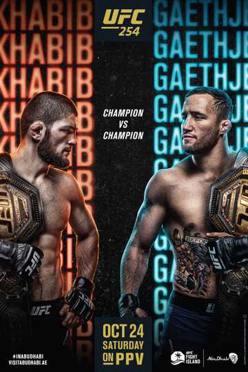 UFC 254: Khabib vs Gaethje Poster