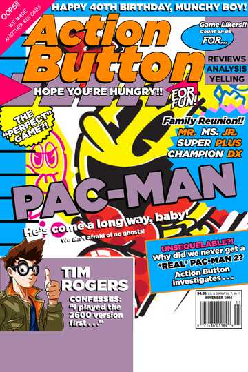 ACTION BUTTON REVIEWS PAC-MAN Poster