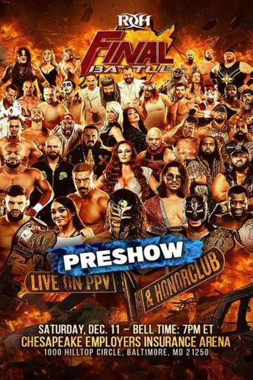 ROH Final Battle Preshow Poster