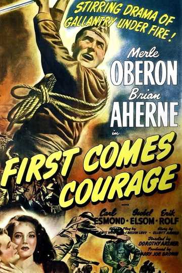 First Comes Courage Poster