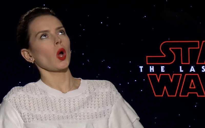 Daisy Ridley from Star Wars: The Last Jedi