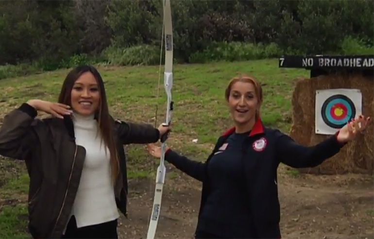 Khatuna Lorig, archery coach for Jennifer Lawrence in The Hunger Games
