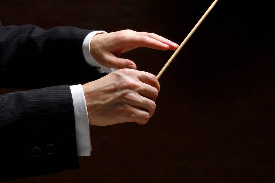 background, baton, black, classical, closeup, composer, concert,