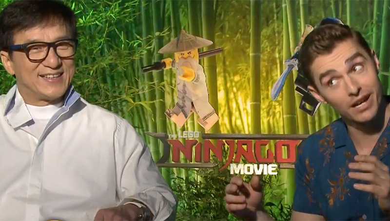 Jackie Chan and Dave Franco from The Lego Ninjago Movie