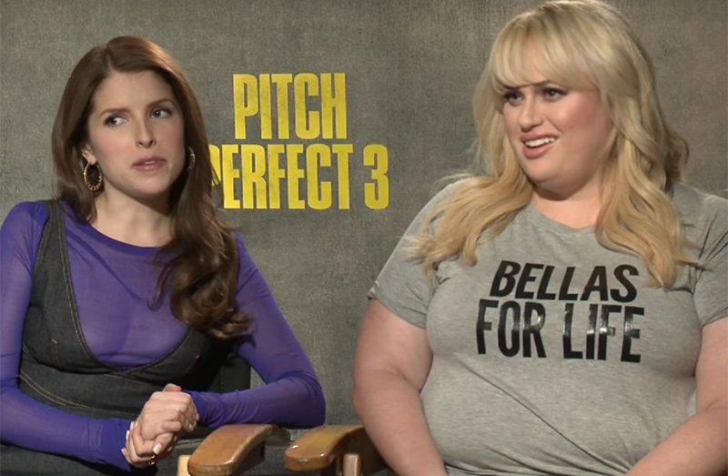 Anna Kendrick and Rebel Wilson from Pitch Perfect 3.