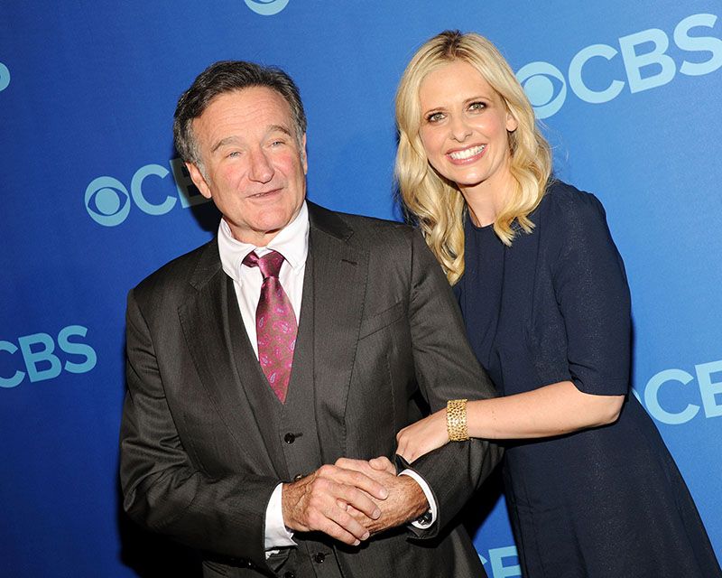 Sarah Michelle Gellar and Robin Williams in 2013
