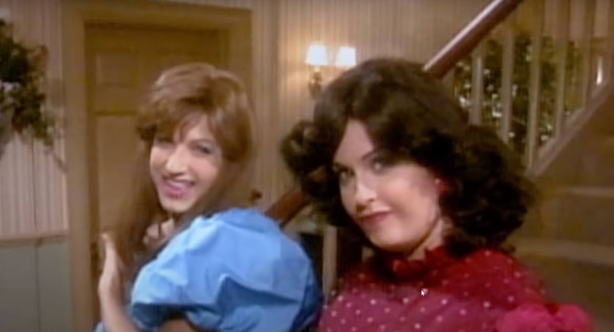 Monica and Chandler on their prom video