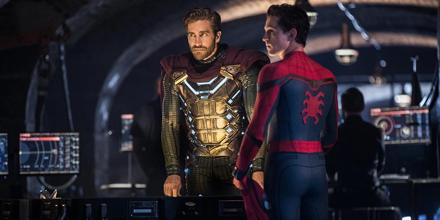 Jake Gyllenhaal and Tom Holland in 'Spider-Man: Far From Home'