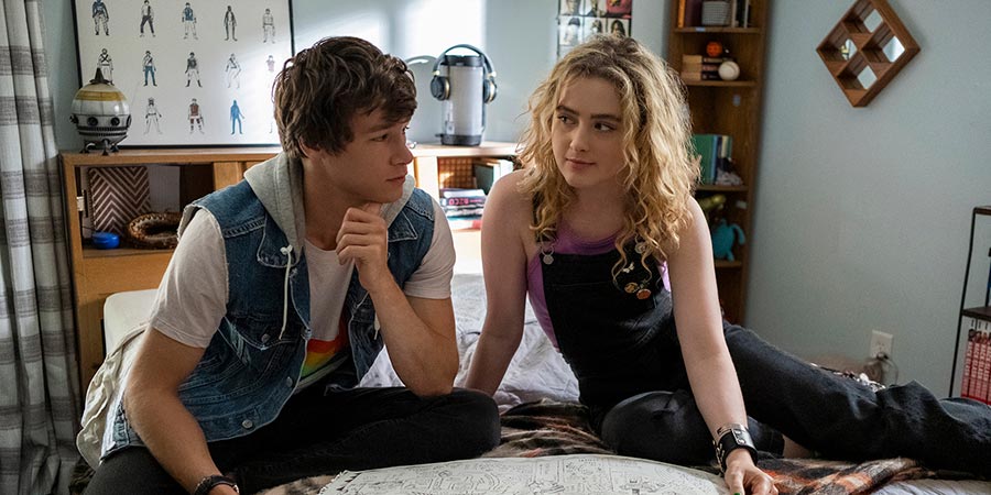 Kyle Allen and Kathryn Newton in 'The Map of Tiny Perfect Things'