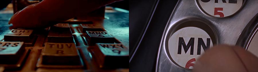 "In Your Eyes" (left) and 'Dial M for Murder' (right)