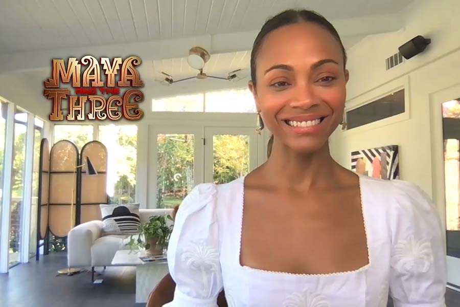 Zoe Saldaña talks 'Maya and the Three'