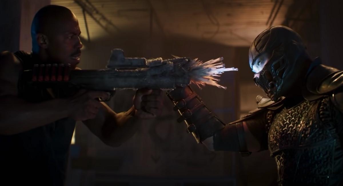 (L to R) Mehcad Brooks as Jax Briggs and Joe Taslim as Sub-Zero in 2021's 'Mortal Kombat'
