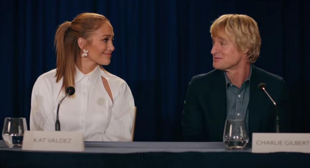 (L to R) Jennifer Lopez and Owen Wilson in 'Marry Me'