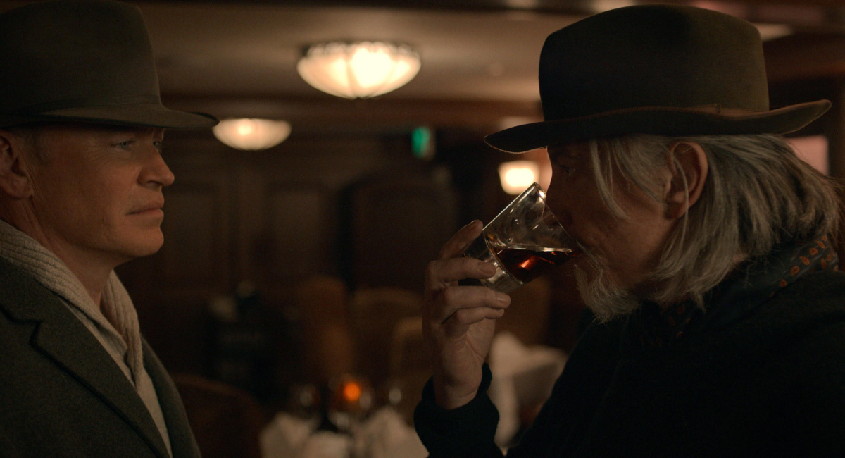 Neal McDonough and Tommy Flanagan drinking