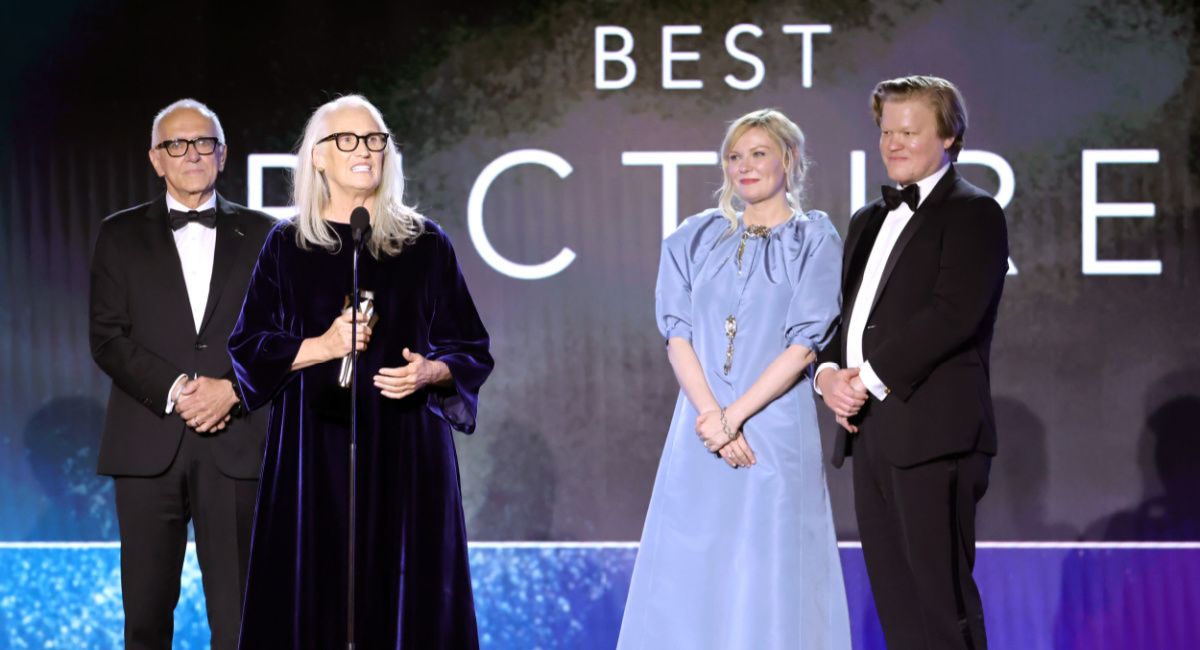 Roger Frappier, Jane Campion, Kirsten Dunst, and Jesse Plemons 