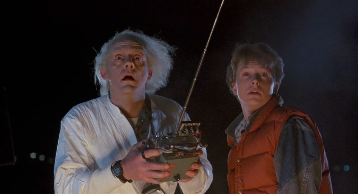 Christopher Lloyd and Michael J. Fox