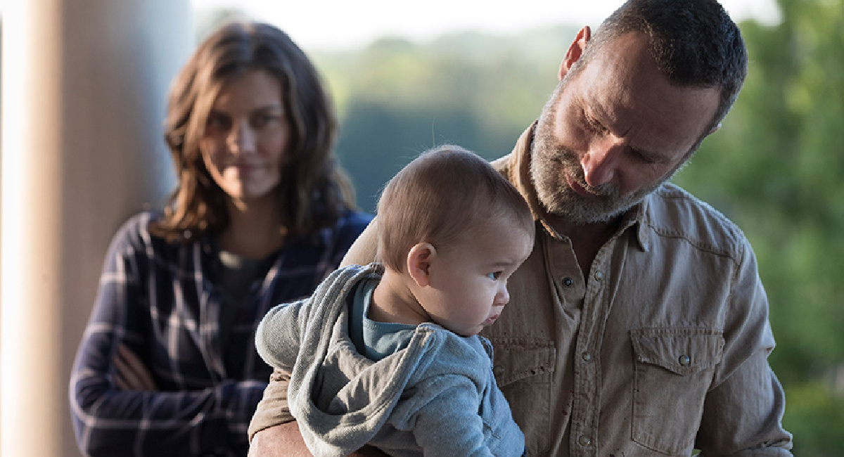 Andrew Lincoln and Baby