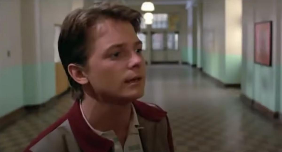 Michael J. Fox in Back to the Future movie
