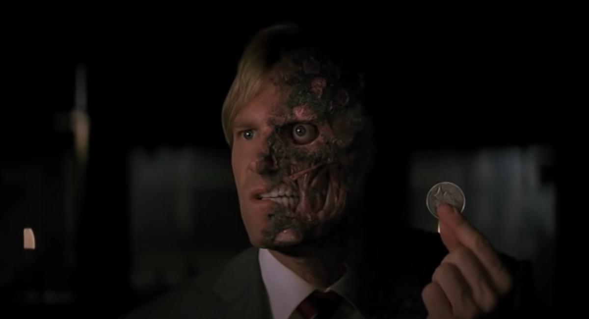 Aaron Eckhart as Two Face in The Dark Knight movie