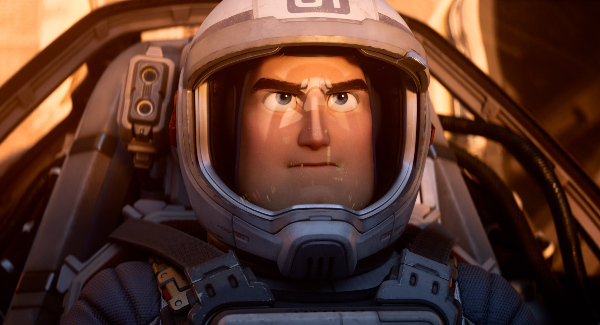 Buzz Lightyear (voice of Chris Evans) in 'Lightyear.'