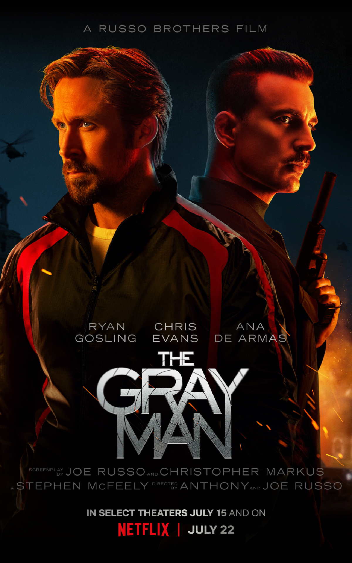 ‘The Gray Man’ is in theaters beginning July 15, before arriving on Netflix on July 22nd.