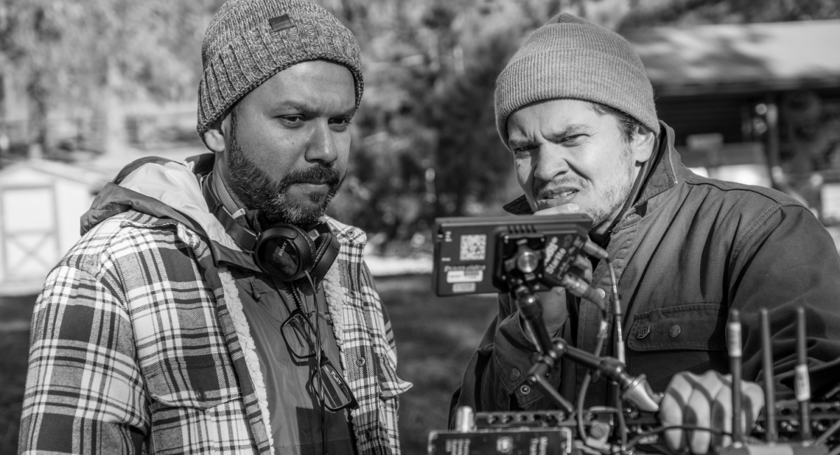 Director Naveen A Chathapuram on the set of 'The Last Victim.'