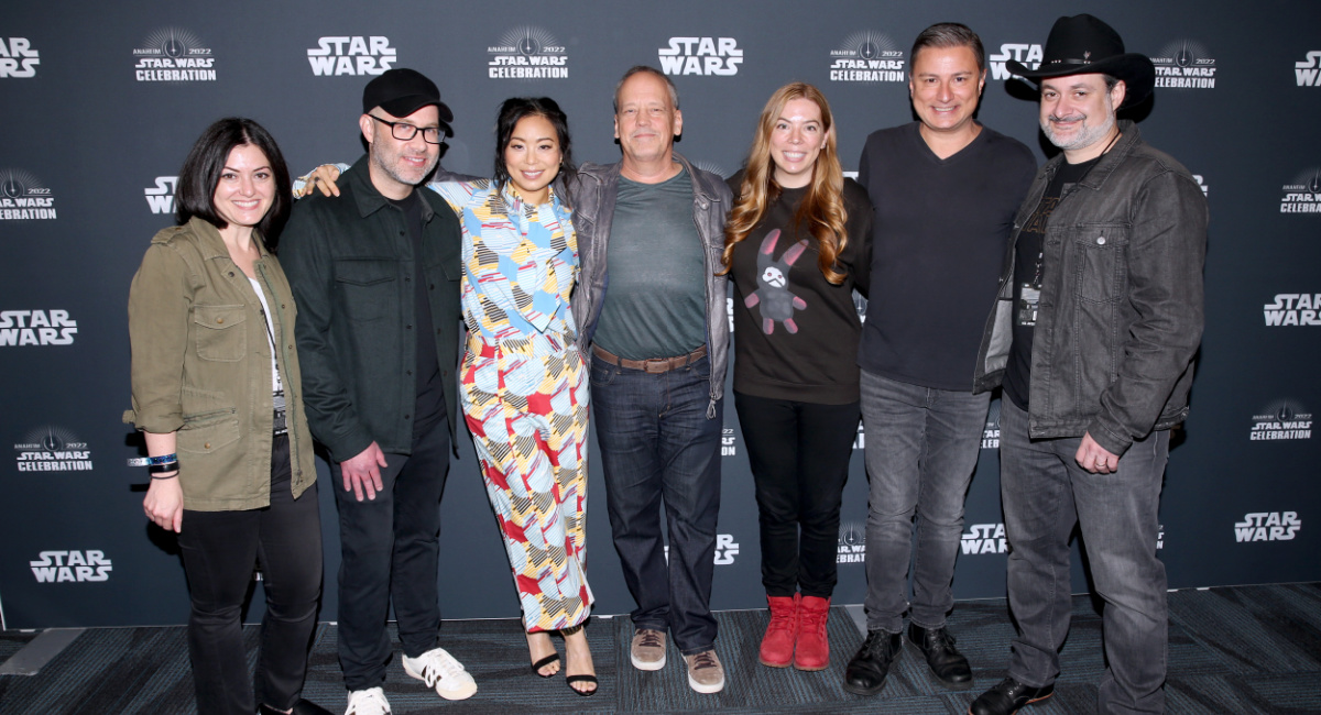 Carrie Beck, Brad Rau, Michelle Ang, Dee Bradley Baker, Jennifer Corbett, Matt Michnovetz and Dave Filoni