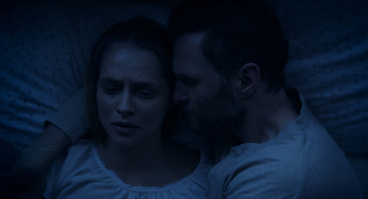 Teresa Palmer as Rachel and Steven Cree as Anthony in 'The Twin.'